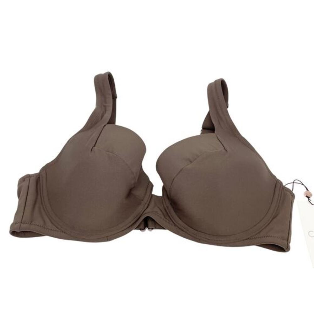 Calia Women's Brown Swim Collection Underwire Bikini Top Size 34D